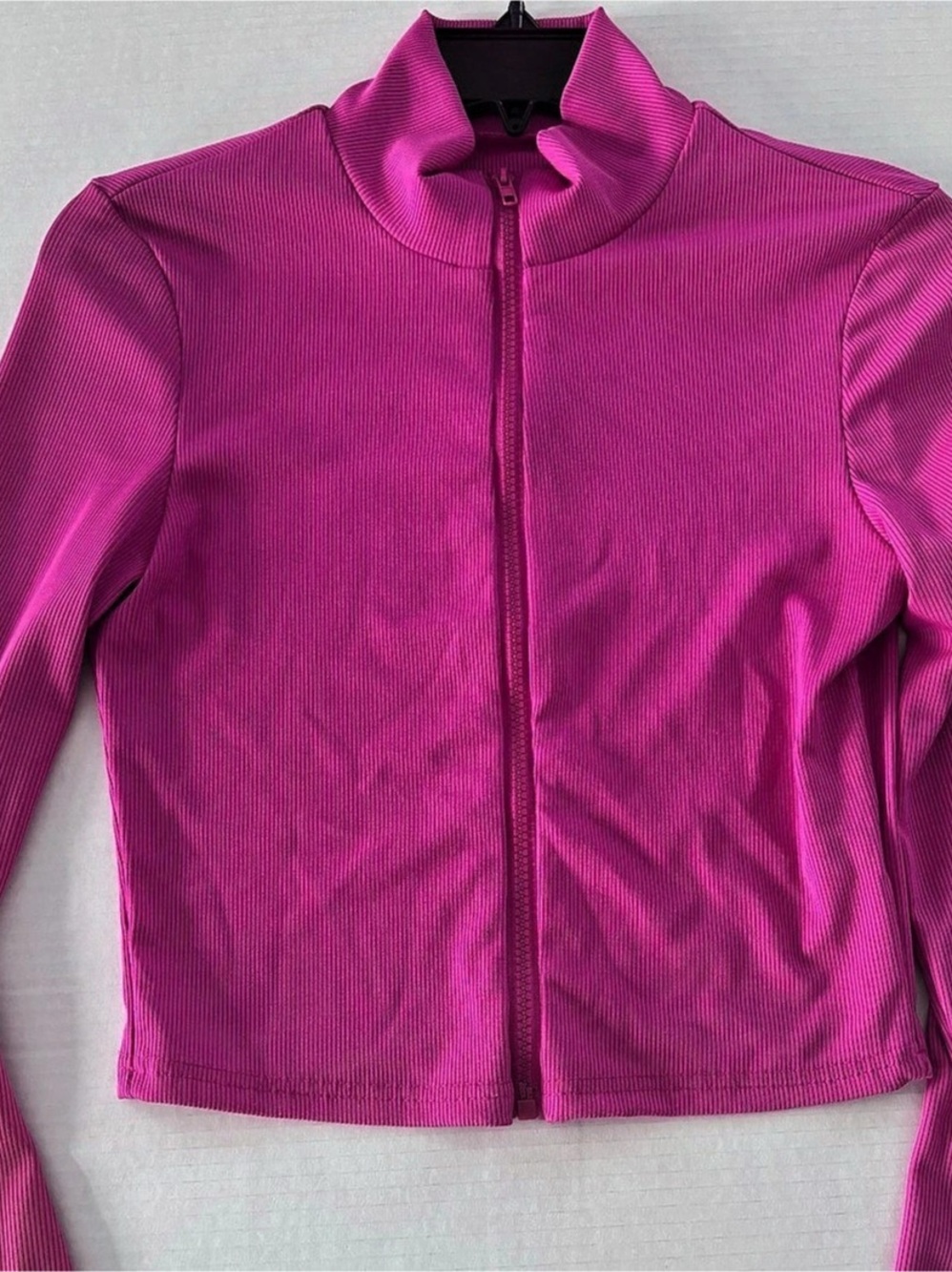 SHEIN Pink Zip Front Jacket Size Large.